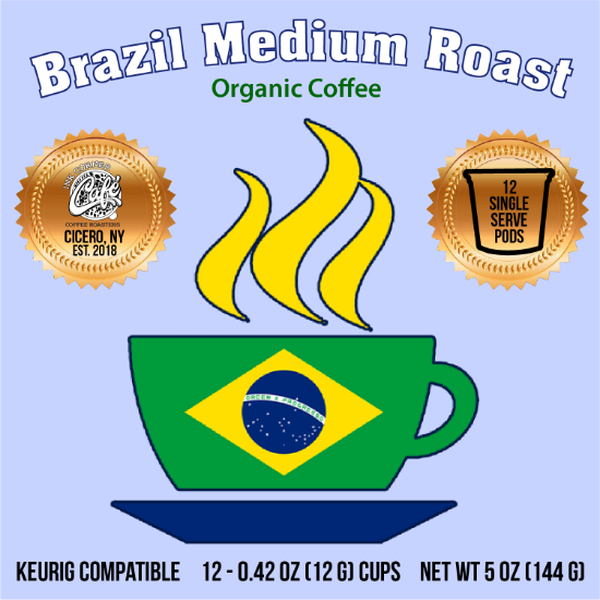 Syracuse Coffee - 24 k cups brazilian medium roast organic coffee
