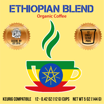 Syracuse Coffee - 24 k cups ethiopian blend organic coffee