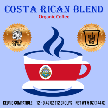 Syracuse Coffee - 24 k cups costa rican blend organic coffee