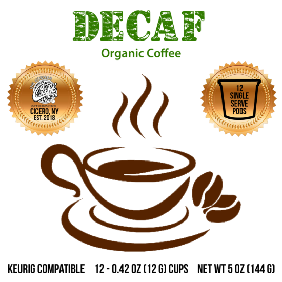 Syracuse Coffee - 24 k cups decaf organic coffee